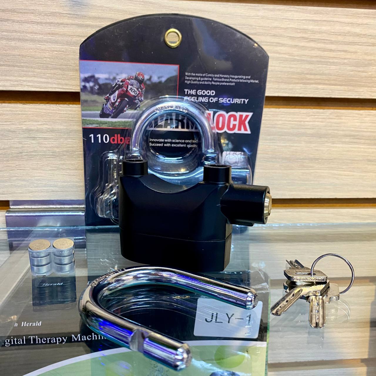 Candado con alarma para motos y biciclet